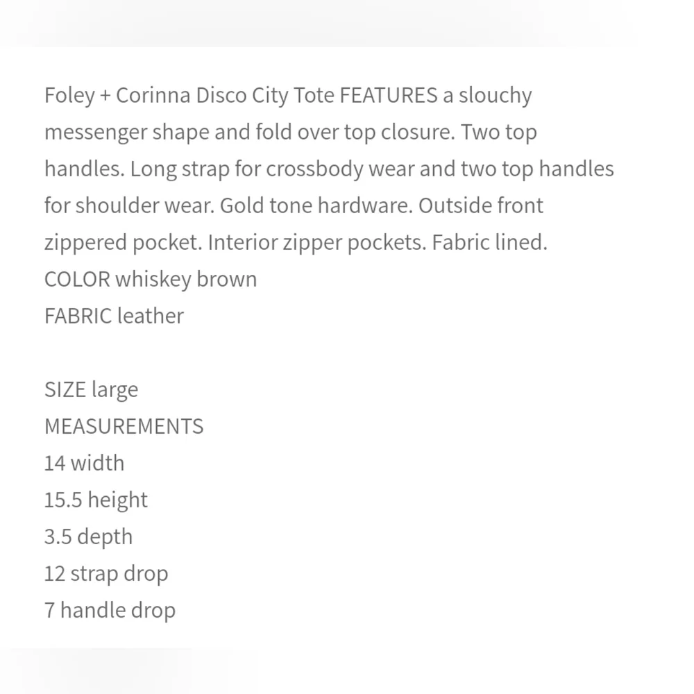 Foley + Corinna womens large